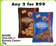 Bakers Choc-Kits or Romany Creams-2 x 1kg