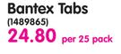 Bantex Tabs-Per 25 Pack