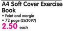 Pritt A4 Soft Cover Exercise Book-Each