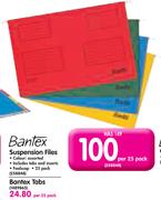 Bantex Tabs-Per 25 Pack