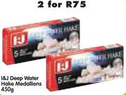 I&J Deep Water Hake Medallions-2x450g