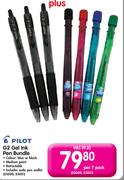 Pilot G2 Gel Ink Pen Bundle-Per 7 Pack