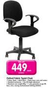 Oxford Fabric Typist Chair-Each
