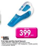 Black&Decker 9.6V Wet And Dry Hand Vacuum WD9610N
