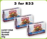 Lucky Star Smoked Mussels-3 x 85gm