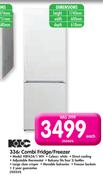 KIC 336Ltr Combi Fridge/Freezer KBF634/1 WH
