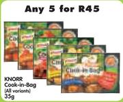 Knorr Cook-in-Bag (All Variants)-5 x 35gm