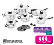Tissoli 16-Piece Stainless Steel Cookware Set