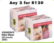 Johnson's Baby Wipes(All Variants)-2x240's