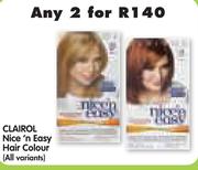 Clairol Nice 'n Easy Hair Colour(All Variants)-Any 2