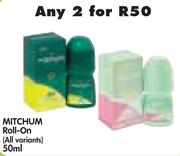 Mitchum Roll-On(All Variants)-2x50ml