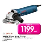 Bosch 1400W 125mm Angle Grinder-GWS1400 Each
