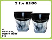 M Dishwashing Machine Tablets-2x64's