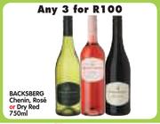 Backsberg Chenin, Rose Or Dry Red-3x750ml