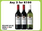 Boland 60/40 White Or Red-3x750ml