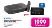 DSTV Explora Decoder+Wi-Fi Connector Bundle-Per Bundle