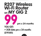 Vodacom R207 Wireless Wi-Fi Router-On My Gig 2