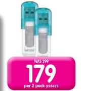 Lexar 16GB USB 2.0 Flash Drives 2 Pack V10-Per 2 Pack