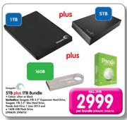 Seagate 5TB Plus 1TB Bundle-Per Bundle