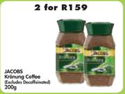 Jacobs Kronung Coffee(Excludes Decaffeinated)-2x200g