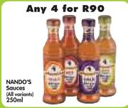 Nando's Sauces (All Variants)-4 x 250ml