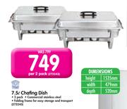7.5Ltr Chaffing Dish-Per 2 Pack