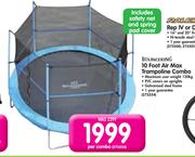 Bounceking 10 Foot Air Max Trampoline Combo-Per Combo