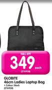 Globite 46cm Ladies Black Laptop Bag-Each