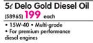 Caltex 5L Delo Gold Diesel Oil