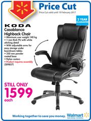 Casablanca high 2025 back chair