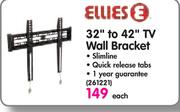 Ellies 32" To 42" TV Wall Bracket-Each