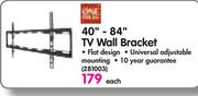 40"-84" TV Wall Bracket-Each