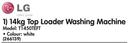 LG 14Kg Top Loader Washing Machine T1450TEFT