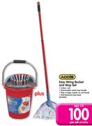 Addis Easy Wring Bucket And Mop Set-Per Set