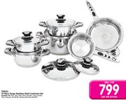 Tissoli 12 Piece Tango Stainless Steel Cookware Set-Per Set