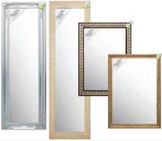 Framed Mirror In Pewter Finish 600x900mm