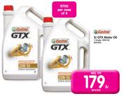 Castrol 5ltr GTX Motor Oil-20W-50-4's Pack