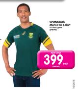 Springbok Mens Fan Green T-Shirt