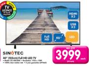 Sinotec 40" (102cm) Full HD LED TV STL-40E3000