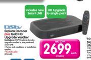 DSTV Explora Decoder Plus Gold HD Upgrade Voucher