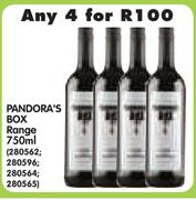 Pandora's Box Range-4x750ml