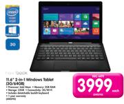 Nextbook 11.6" 2-In-1 Windows Tablet (3G/64GB)