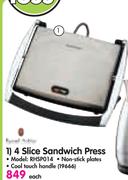 Russell Hobbs 4 Slice Sandwich Press RHSP014