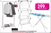 Home Garment Rack, Ironing Board Or 3 Tier Clothes Dryer