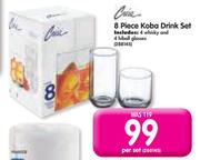 8 Piece Koba Drink Set-Per Set