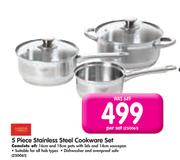 5 Piece Stainless Steel Cookware Set-Per Set