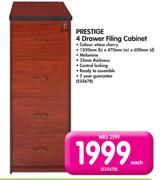 Prestige 4 Drawer Filing Cabinet