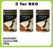 Goldcrest Coconut Milk-3x400g