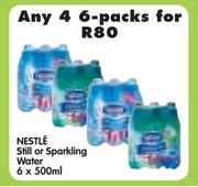 Nestle Still Or Sparkling Water-4x6 Packs Of 500ml
