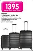 Impala 3 Piece ABS Trolley Set-Per Set